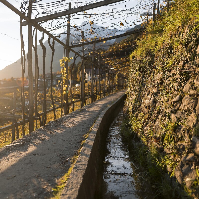 Gapphof - Sentier de l'Algund et église Sainte-Madeleine