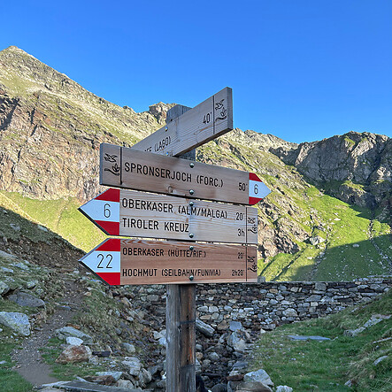 De Spronser Meren en de Oberkaser Alpenweide